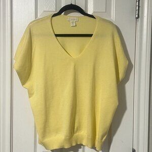 Cynthia Rowley Butter Yellow Sweater size XL